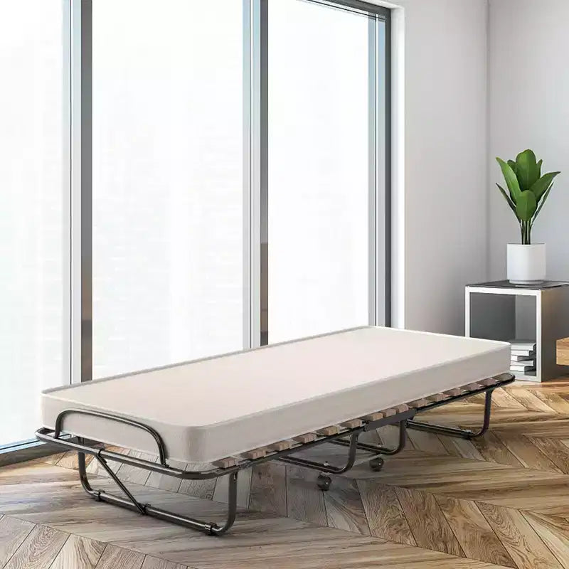 Lit pliant d'appoint avec matelas en mousse à mémoire de forme – Capacité de 109 kg