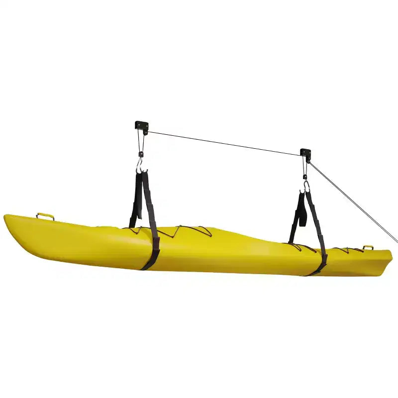 Système de poulies de levage de kayak au plafond – Capacité de 57 kg, Rangement pour garage et abri de jardin