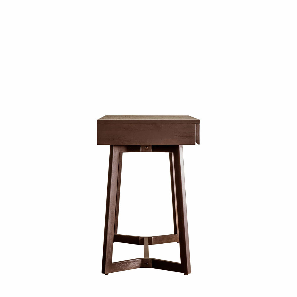 Bureau en bois de manguier avec tiroirs à ajours sculptés