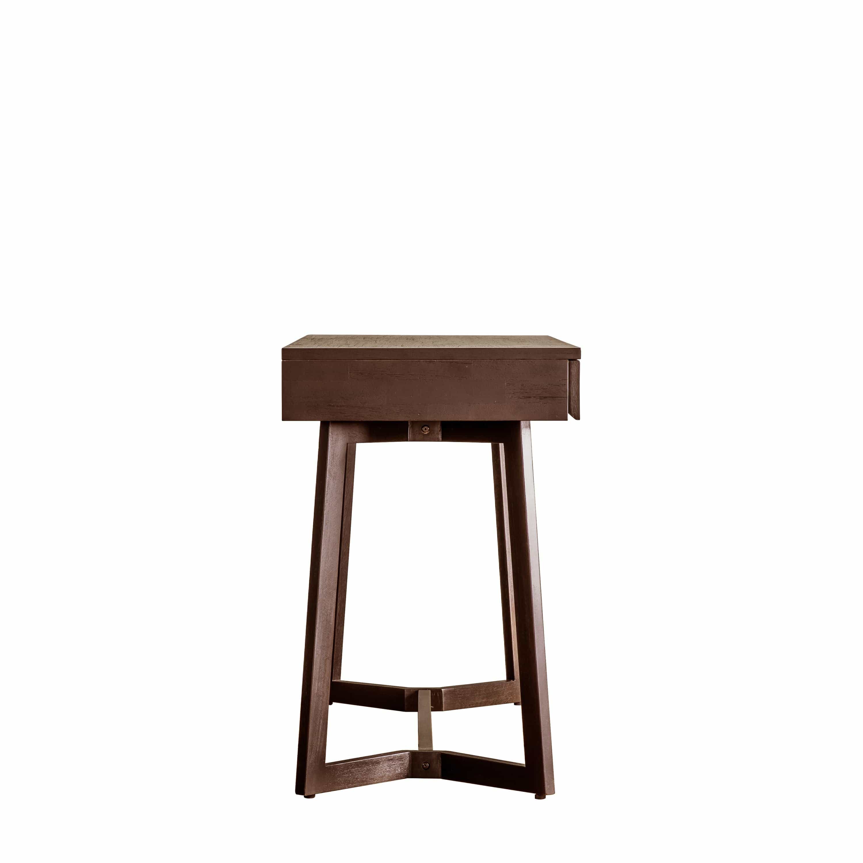 Bureau en bois de manguier avec tiroirs à ajours sculptés
