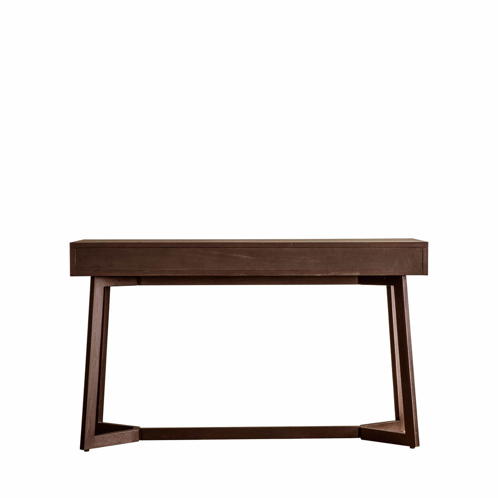 Bureau en bois de manguier avec tiroirs à ajours sculptés