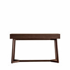 Bureau en bois de manguier avec tiroirs à ajours sculptés