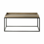 Table basse en chêne de style Mid-Century aux lignes épurées