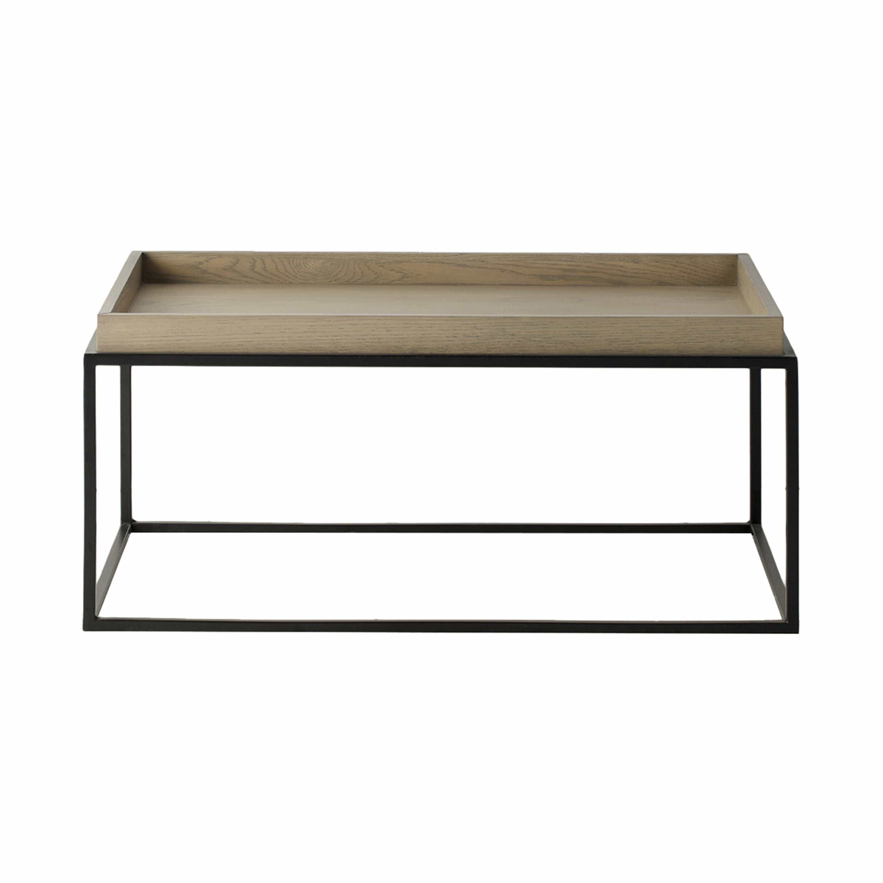 Table basse en chêne de style Mid-Century aux lignes épurées