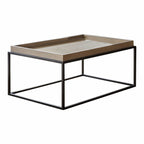 Table basse en chêne de style Mid-Century aux lignes épurées