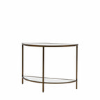 Table console demi-lune Champagne