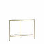 Table console demi-lune Champagne