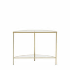 Table console demi-lune Champagne