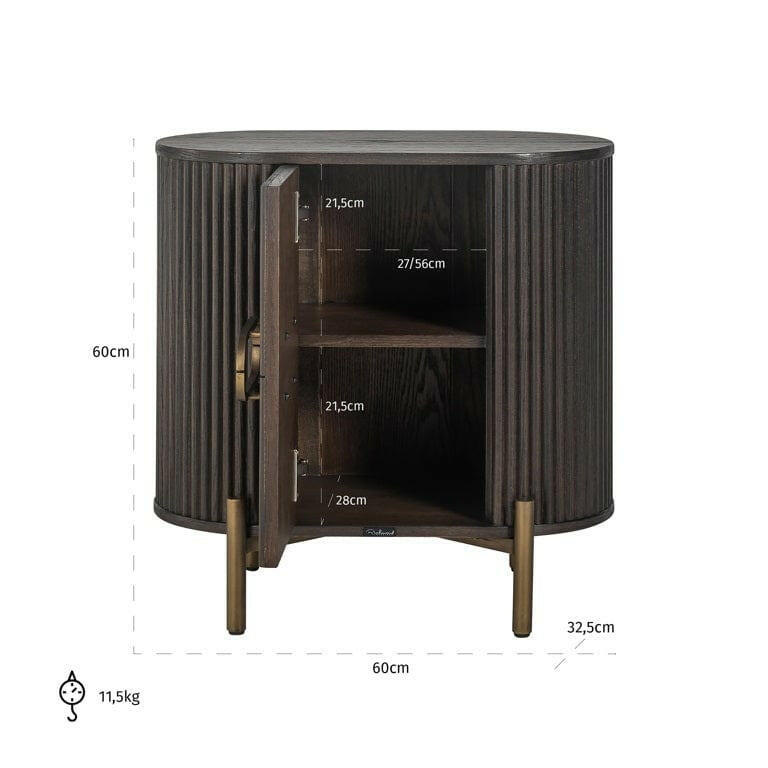 Armoire à 1 porte avec détails complexes et finition riche
