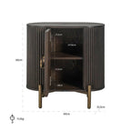 Armoire à 1 porte avec détails complexes et finition riche