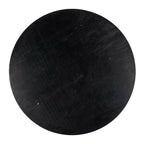 Table basse ronde en marbre et laiton avec piètement en fer