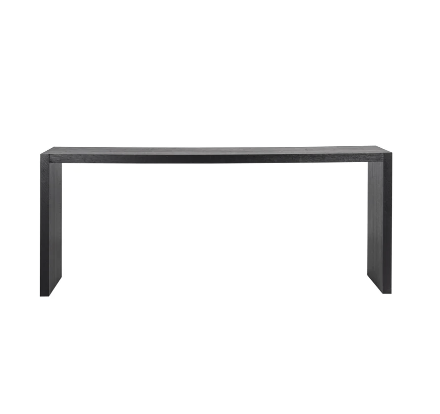 Console murale en placage de chêne noir