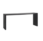 Console murale en placage de chêne noir