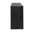 Console murale en placage de chêne noir