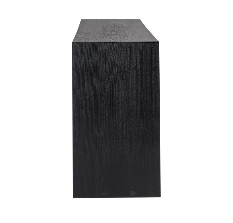 Console murale en placage de chêne noir