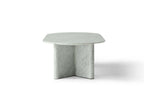 Table basse capsule en marbre blanc de Carrare